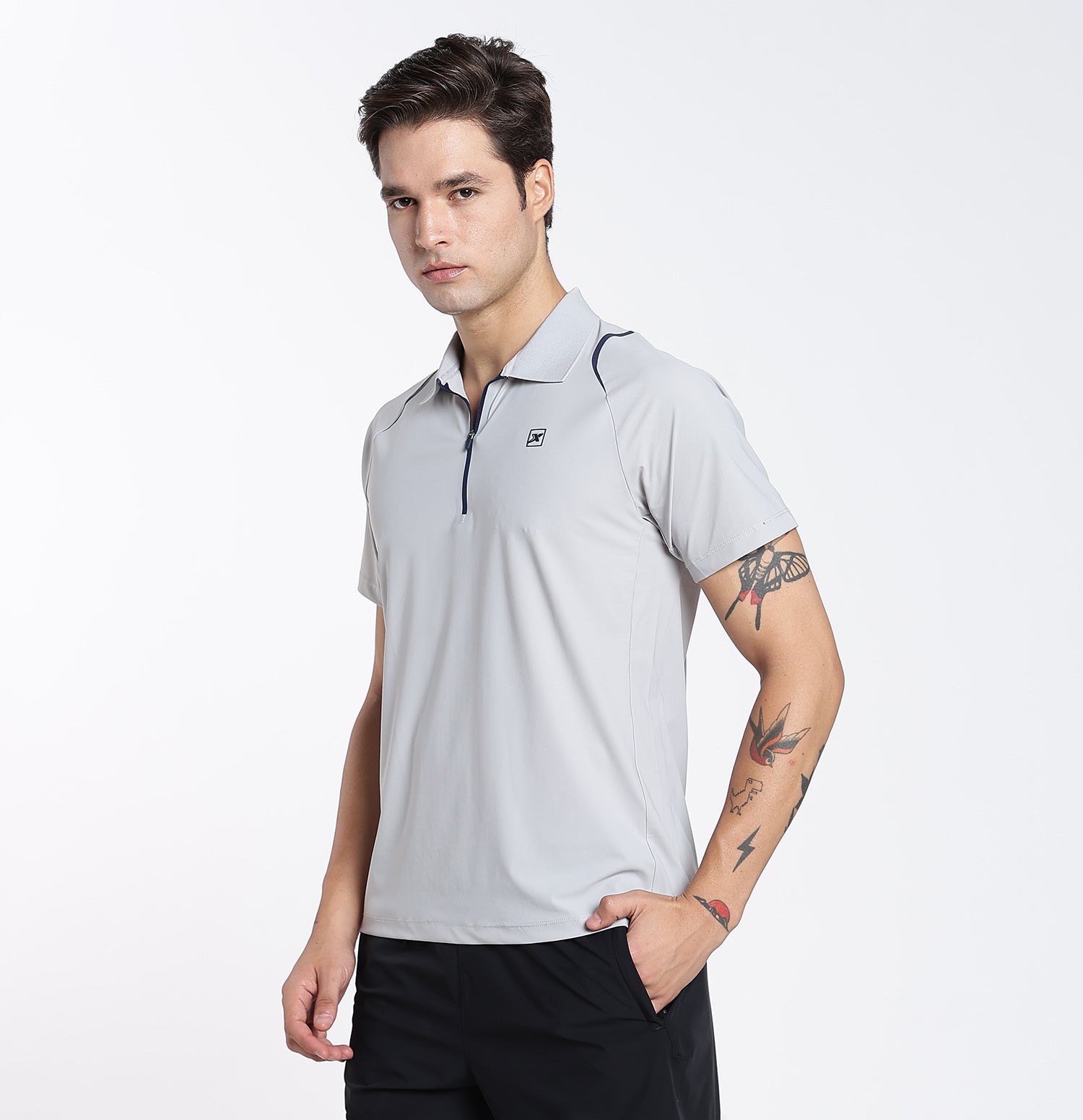 WarpKnit Performance Polo T-Shirt - Cadet Grey