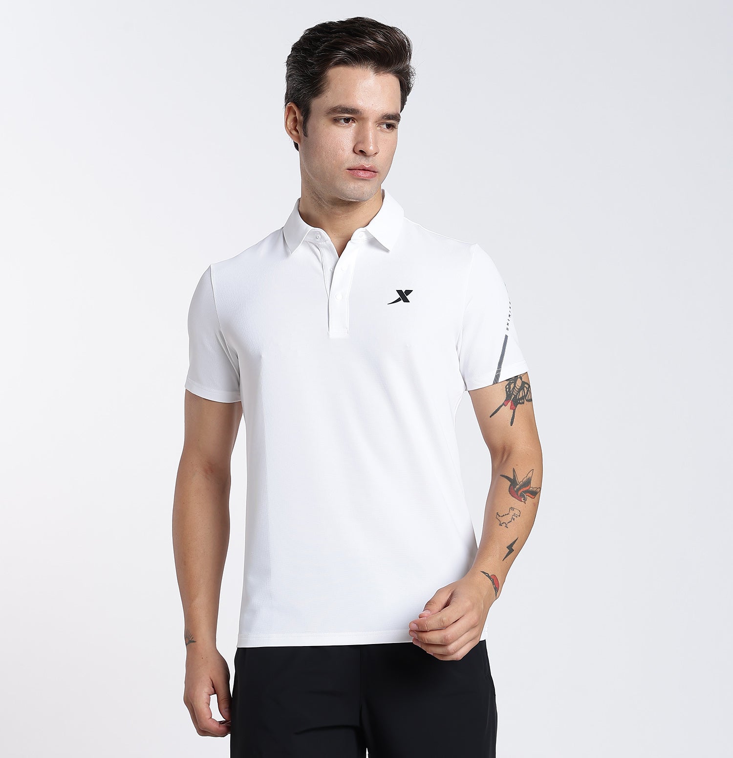Comfort Knit Polo T-Shirt - Pearl White