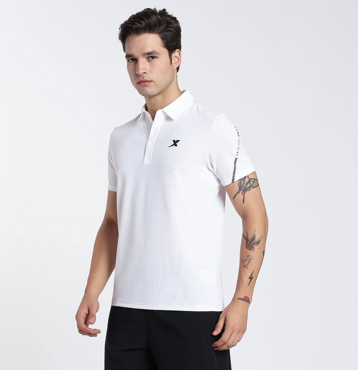 Comfort Knit Polo T-Shirt - Pearl White