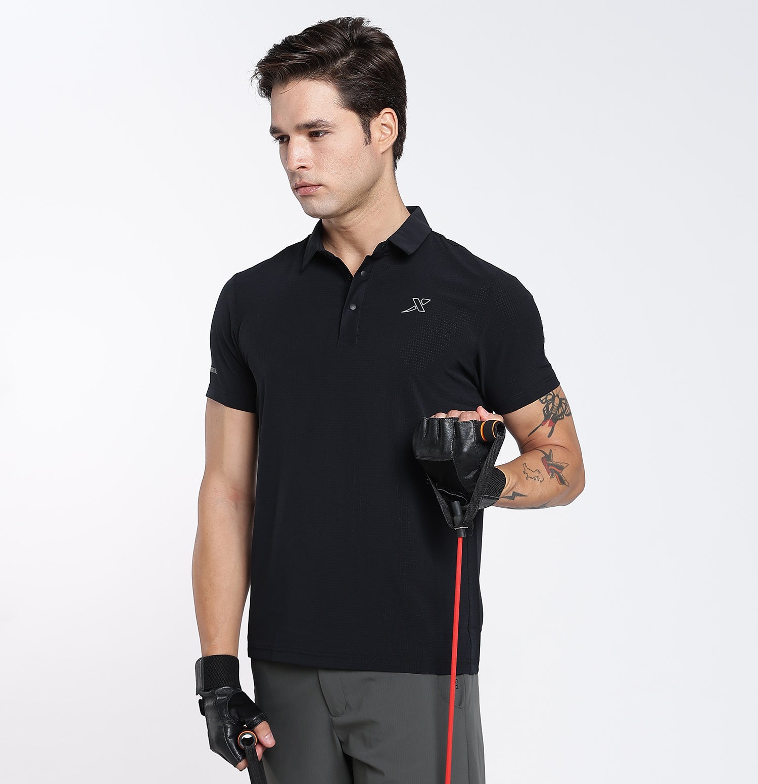 QuickDry Performance Polo T-Shirt - Black