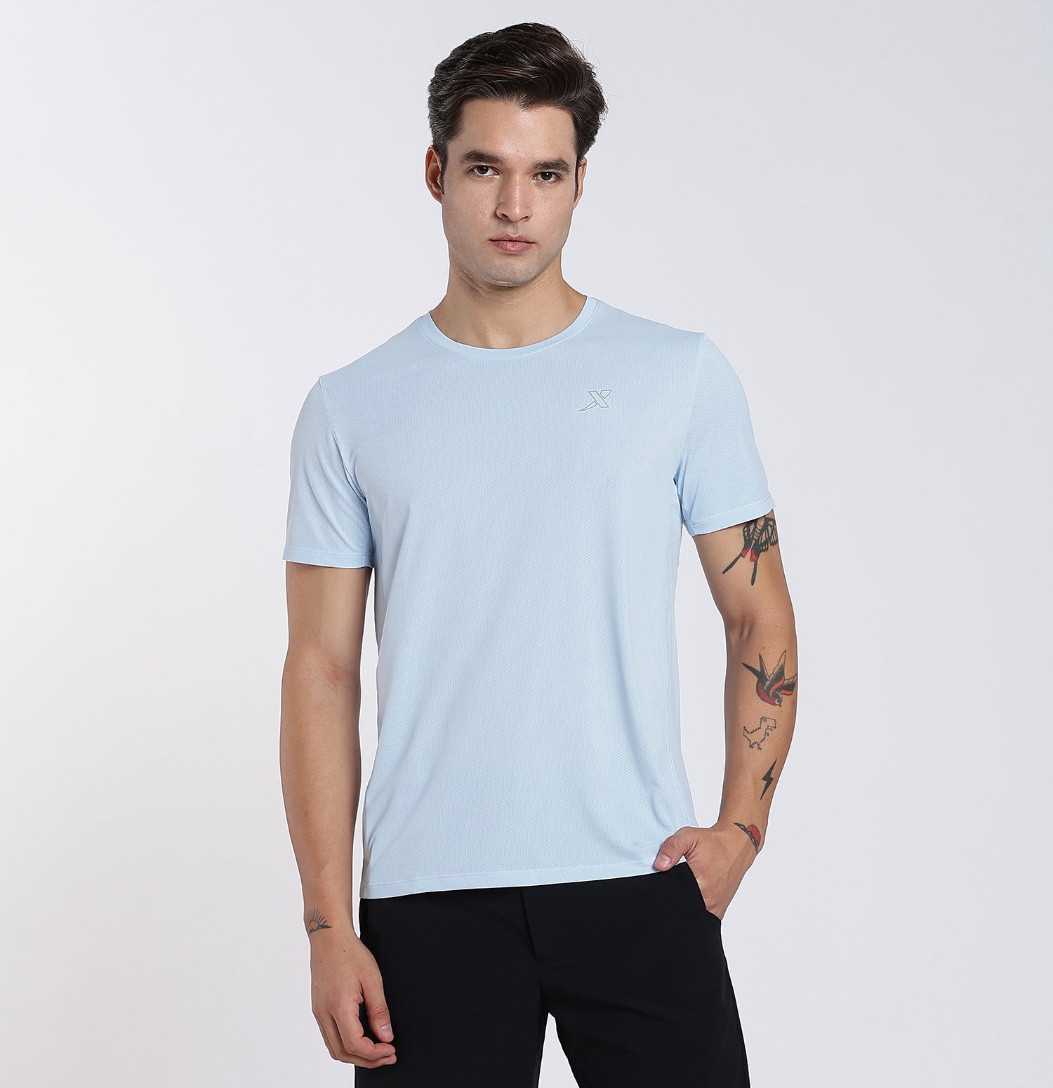 Ice-Cooling Anti-Bacterial T-shirt Vast Water Blue