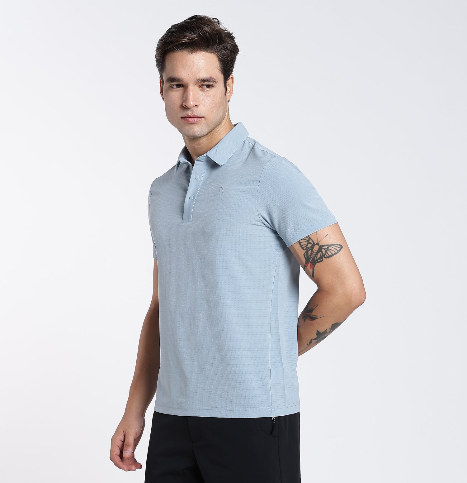QuickDry Performance Polo T-Shirt  - Blue
