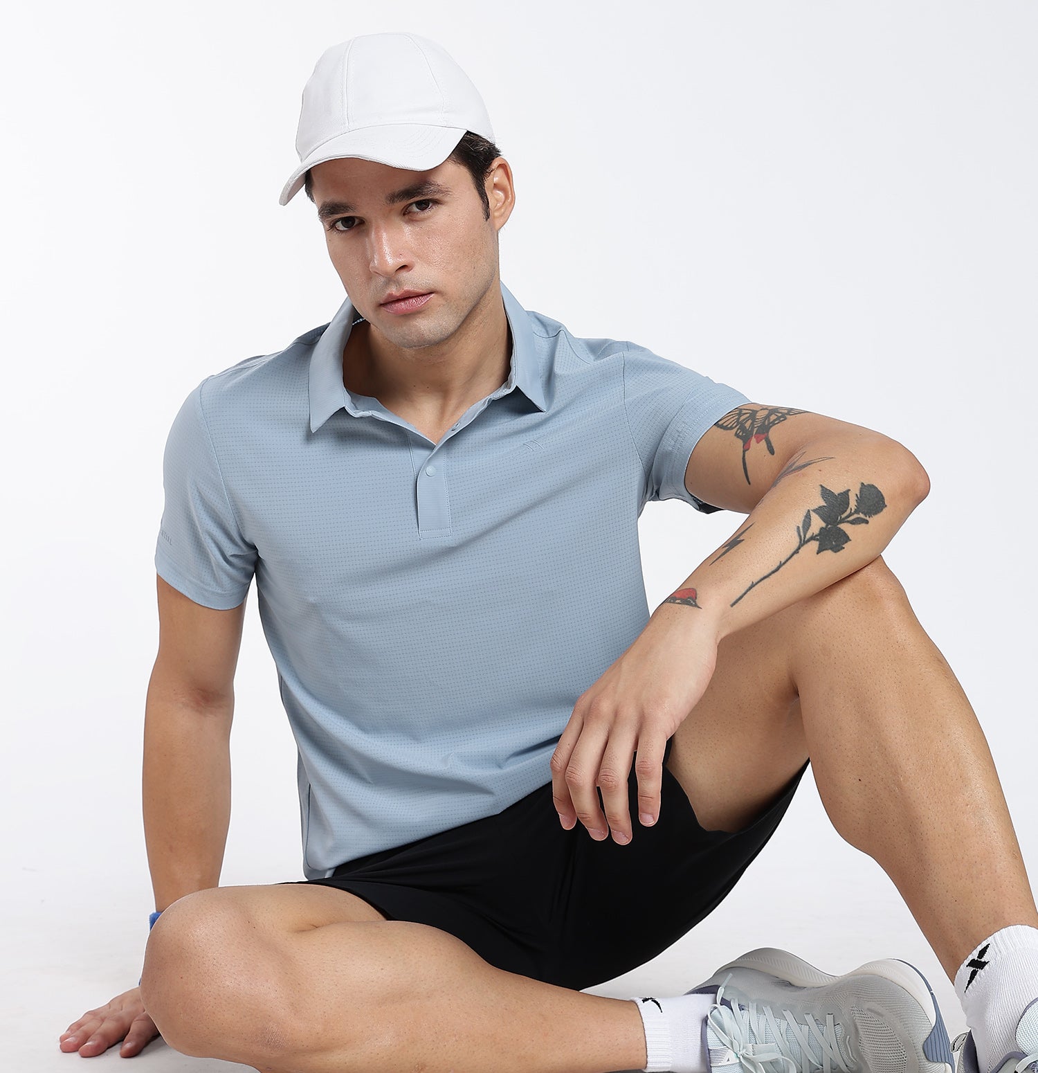 QuickDry Performance Polo T-Shirt  - Blue