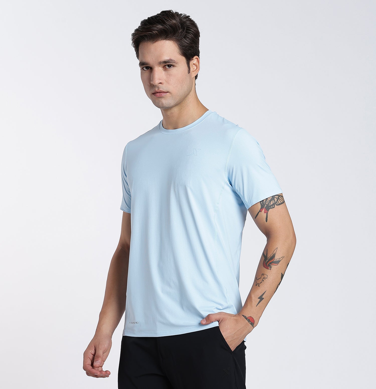 DryFlex Textured Knit T-Shirt - Vast Water Blue