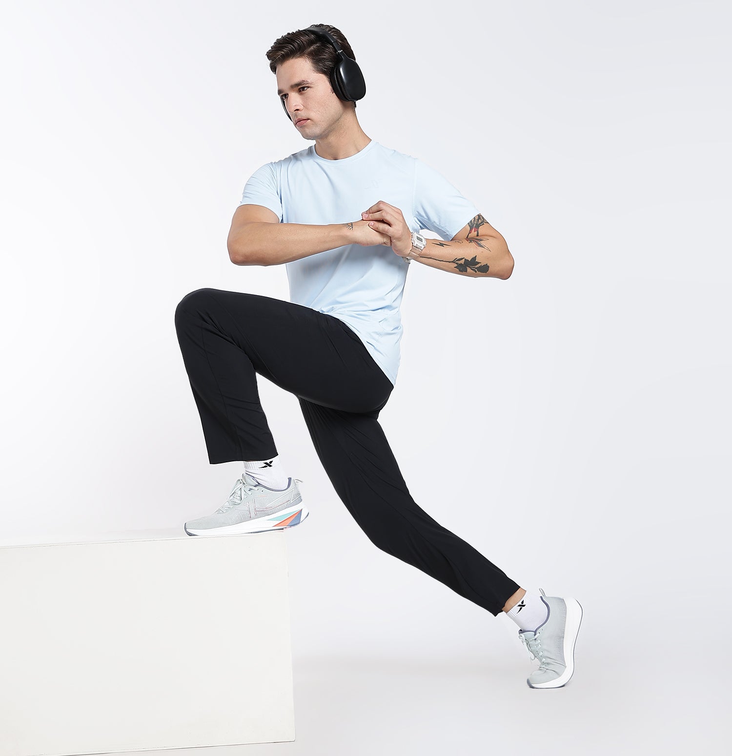 Elastic Weave Quick-Dry Pants - Black