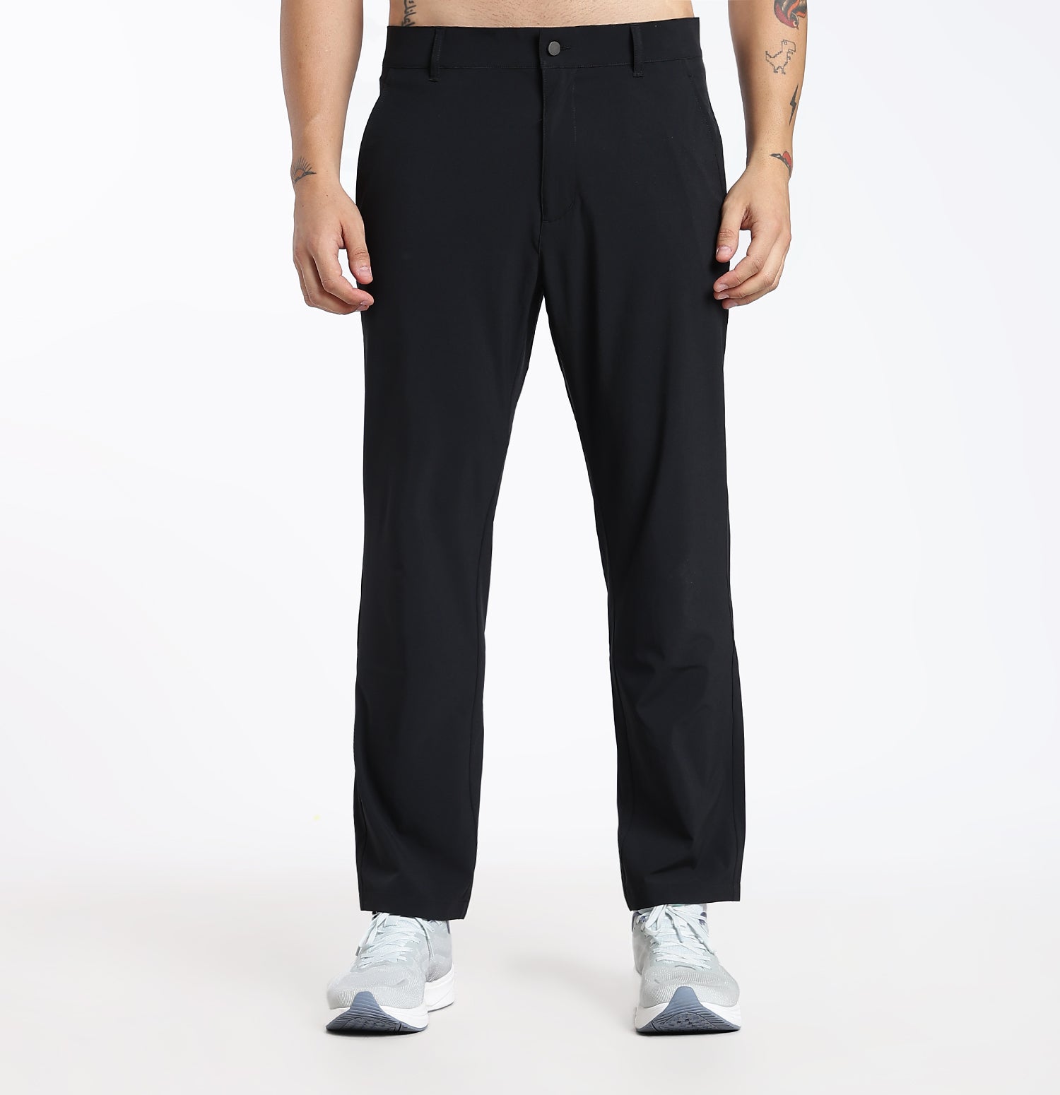 Elastic Weave Quick-Dry Pants - Black
