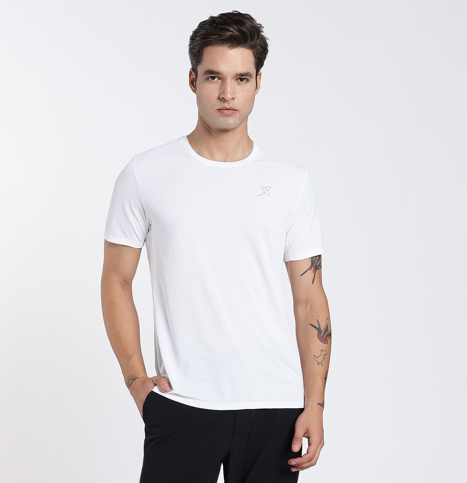 Ice-Cooling Anti-Bacterial T-shirt Pearl White