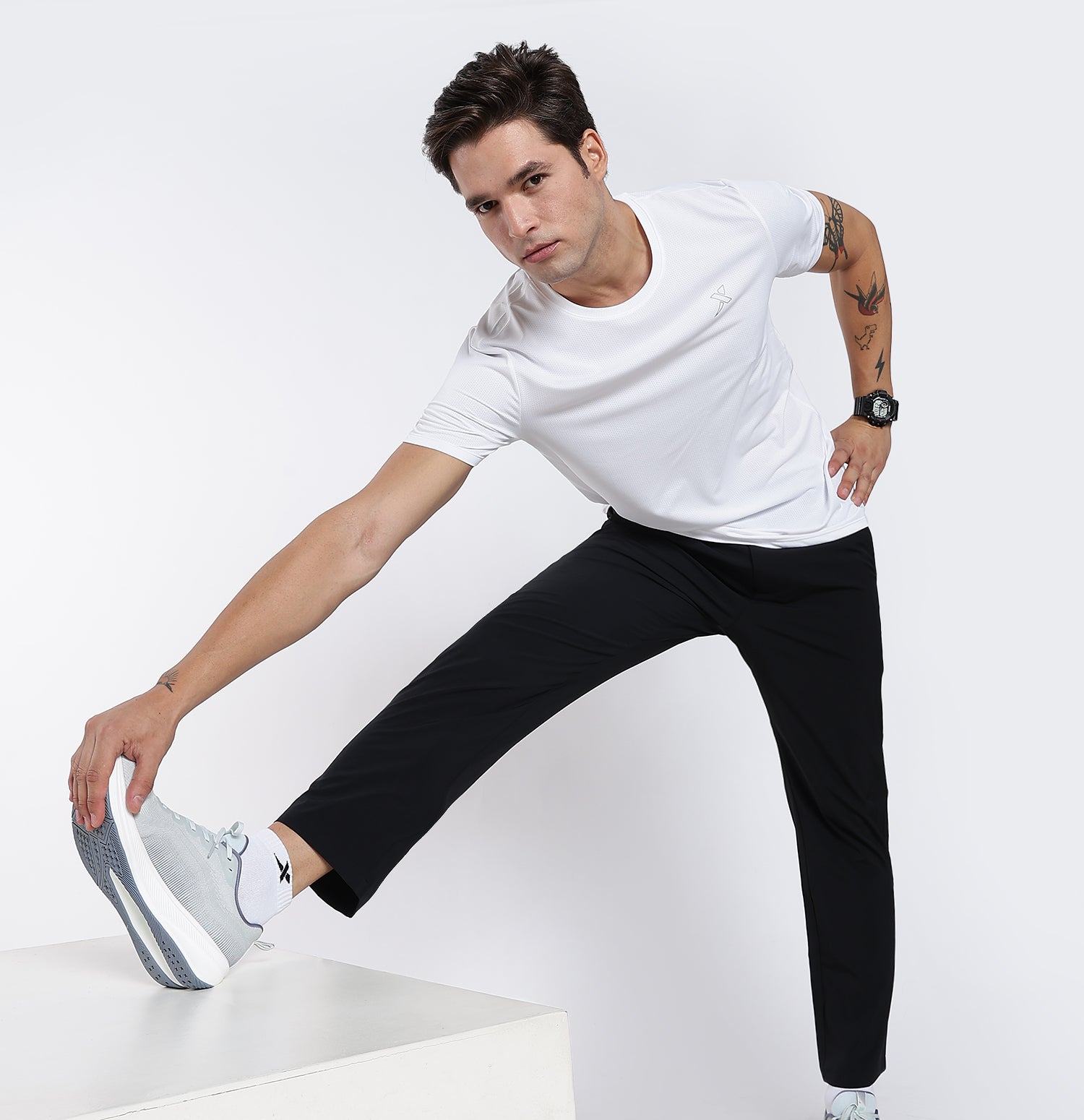 Ice-Cooling Anti-Bacterial T-shirt Pearl White