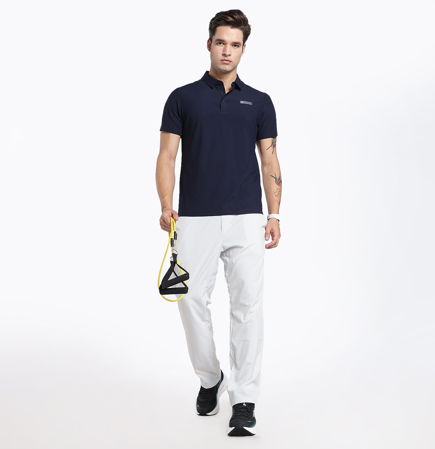 ActiveFlex Textured Polo T-Shirt - Blue