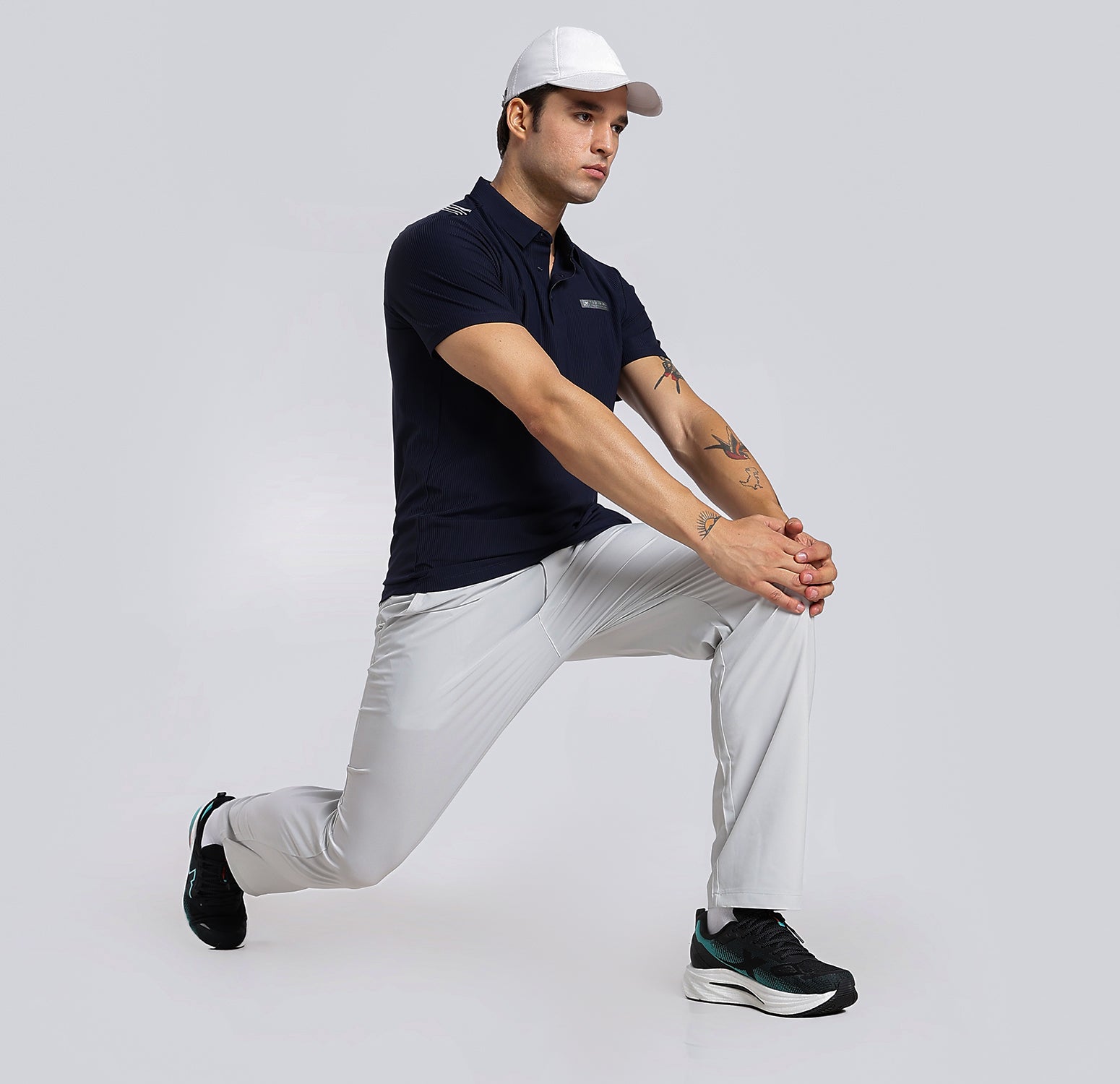 Elastic Weave Quick-Dry Pants - Grey