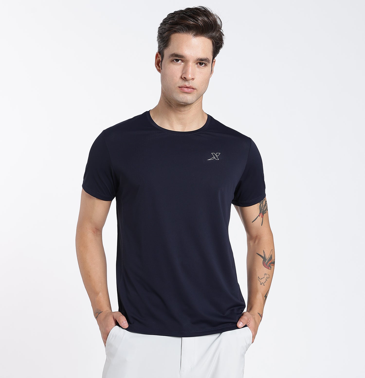 Ice-Cooling Anti-Bacterial T-shirt Night Blue