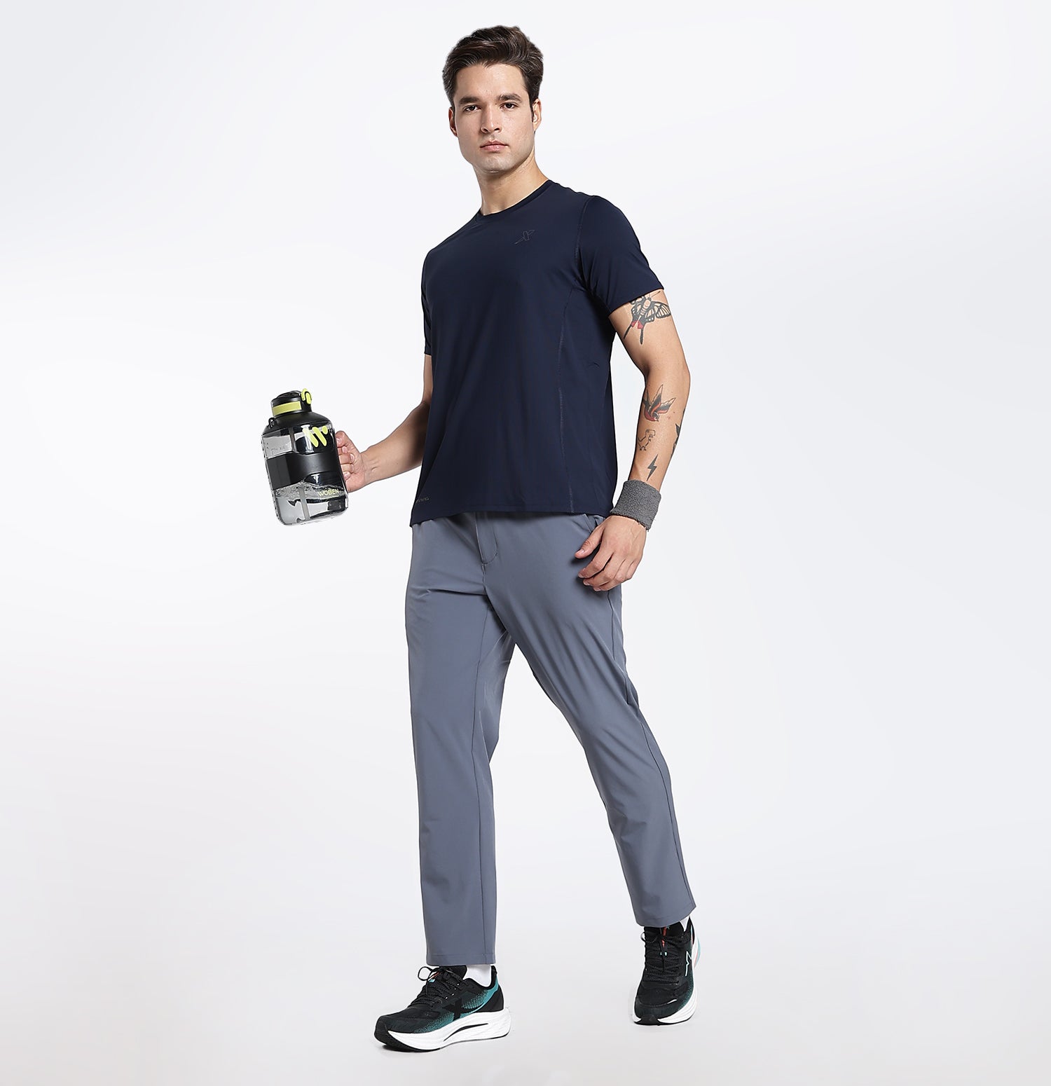 DryFlex Textured Knit T-Shirt - Night Blue